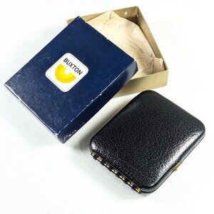 New Old Stock BUXTON Roche Black leather key wallet, key holder for 6 keys